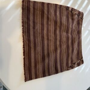 BCBGeneration Brown and Tan Mini Skirt